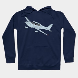 Cirrus SR22 Aircraft Illustration Hoodie